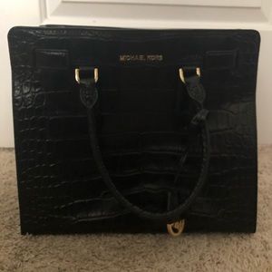Michael Kors Croc Tote Black